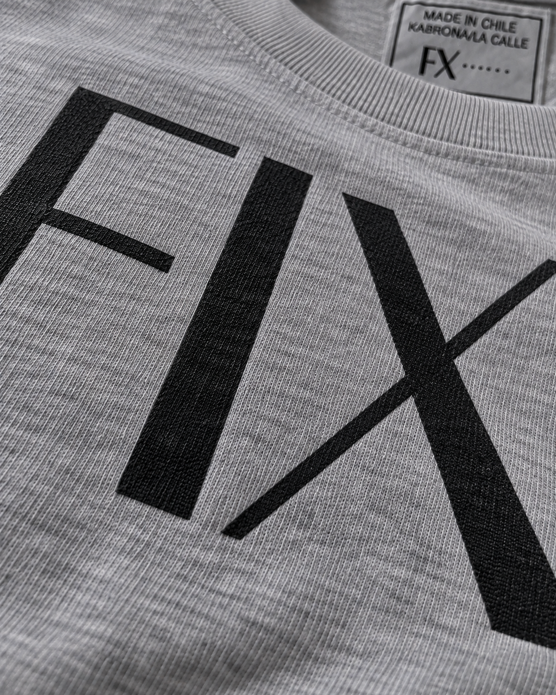 Polera FIXA CLASSIC gris melange