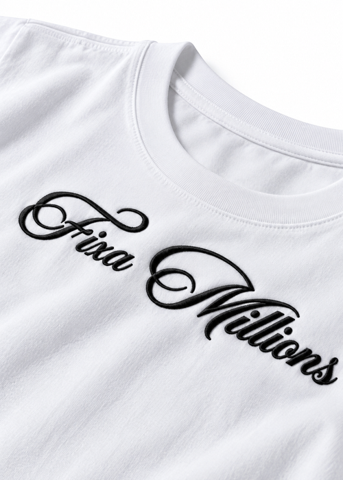 Polera STARS WHITE bordado