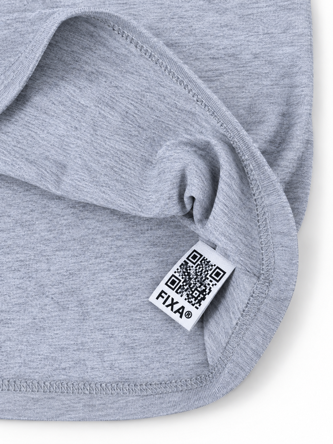 Polera FIXA CLASSIC gris melange